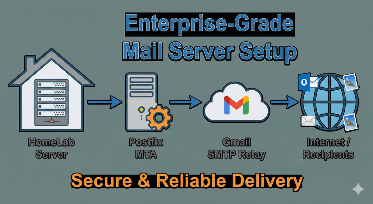 [HomeLab] 홈 서버에 엔터프라이즈급 메일 서버 구축하기 (Postfix + Gmail Relay)